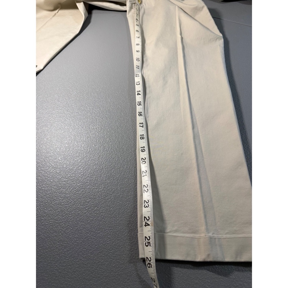 For the Republic Khaki Tan Side Zip Cuffed Ankle Pants 4 Professional Office - Picture 8 of 8